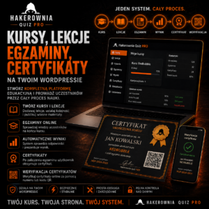 Kompletny system kursów, egzaminów i certyfikatów